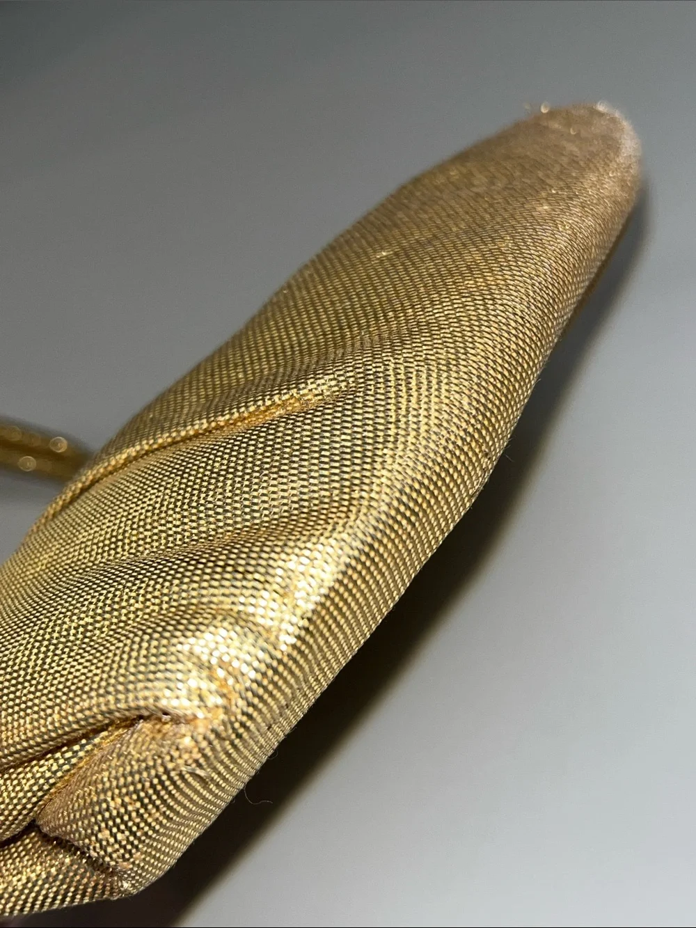 Garay Gold Lame Evening Bag /Clutch with Top Handle